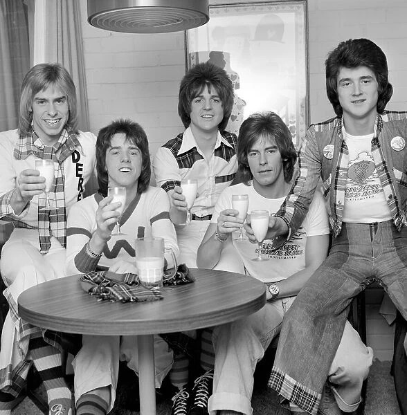 Bay City Rollers pop group. March 1975