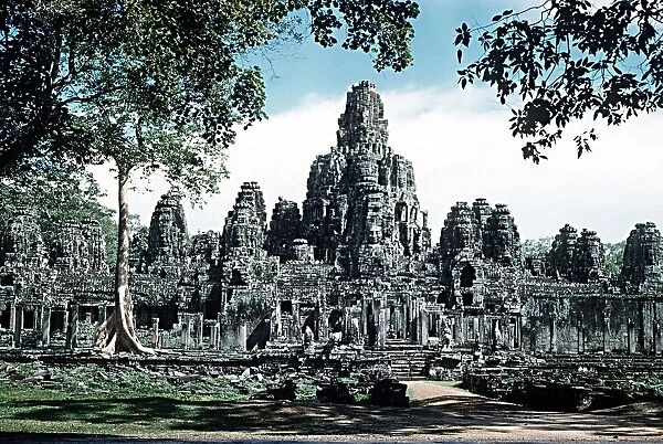Bayon Temple near Angkor Wat North West Kampuchea Cambodia