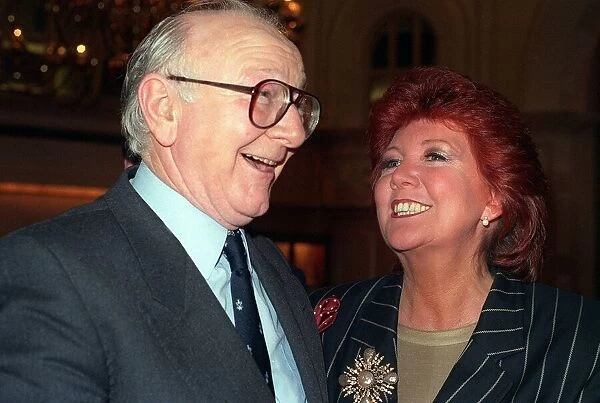 BBC boss Billy Cotton with Cilla Black at the Farewell Lunch for Billy