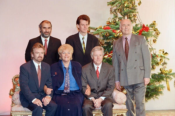 BBC christmas photocall, pictured standing, left to right