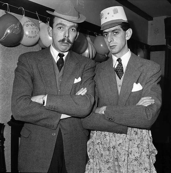 BBC comedy scriptwriters Frank Muir and Denis Norden. December 1952 D82