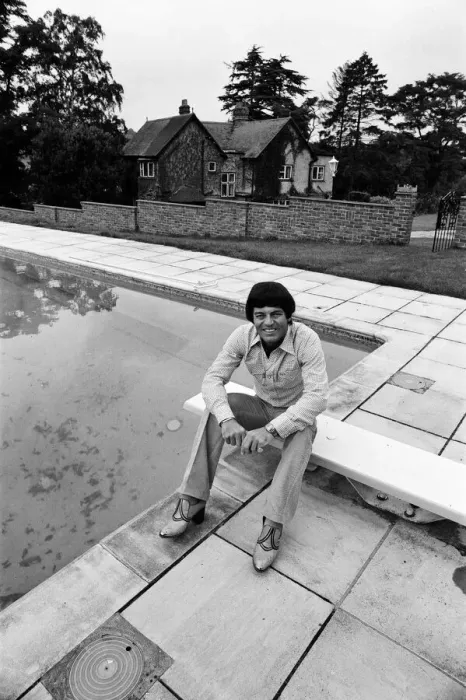 Framed Print : BBC DJ Tony Blackburn at his home in Cookham Dean, Berkshire