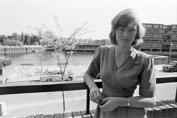 BBC News reporter Kate Adie at home near Kew, London. 12th May 1980