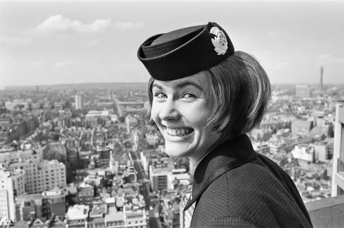 Framed Print : BEA air Stewardess in uniform. 13th February 1967 Framed Print : BEA air Stewardess in uniform. 13th February 1967