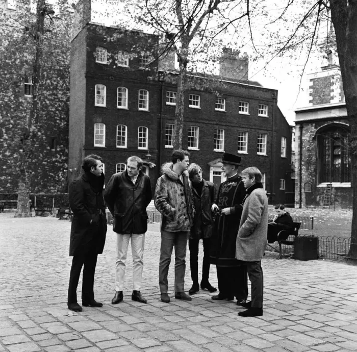 Framed Print : The Beach Boys visit the Tower of London. 7th November 1964