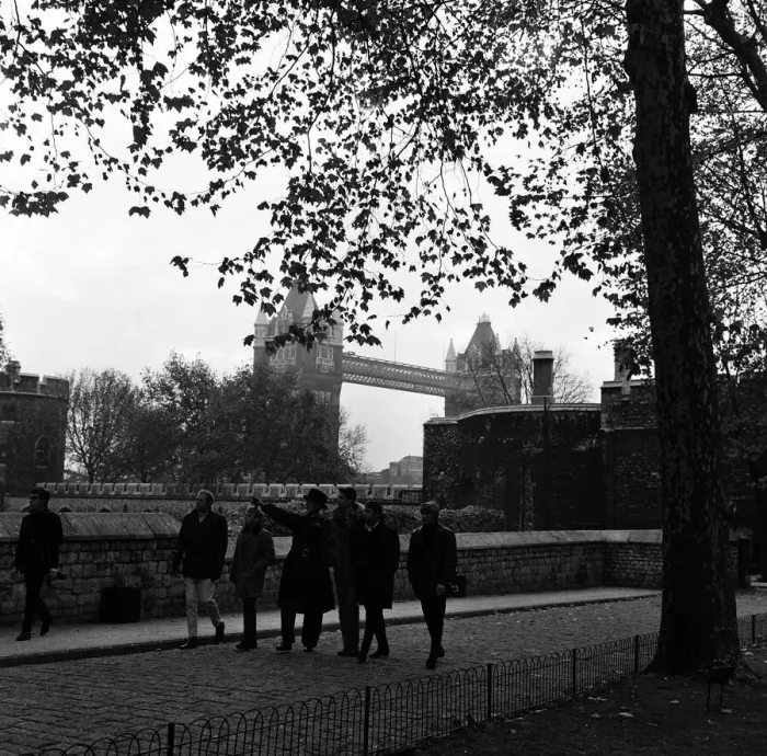 Framed Print : The Beach Boys visit the Tower of London. 7th November 1964