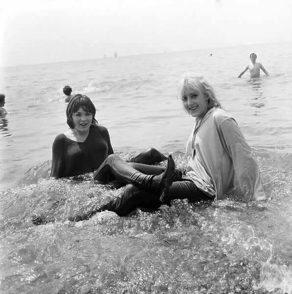 Beach scenes at Brighton. Sylvia Worsford and Margaret Kenneavy. June 1960 M4299-001