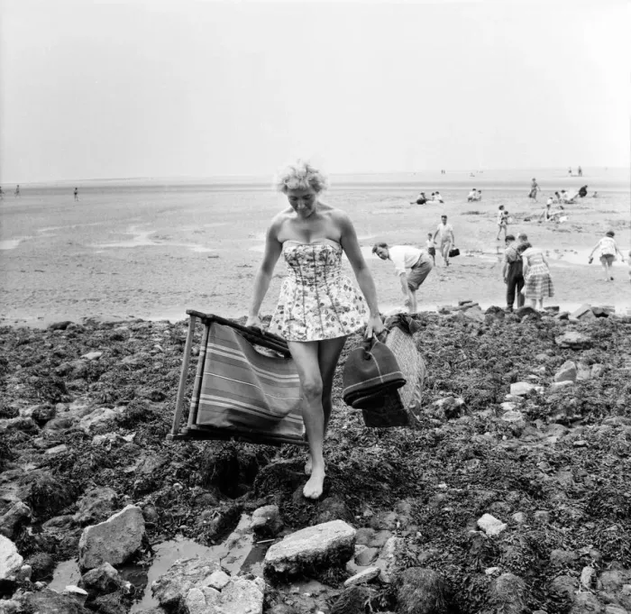 Framed Print : Beach scenes at Haylake. June 1960 M4313-001