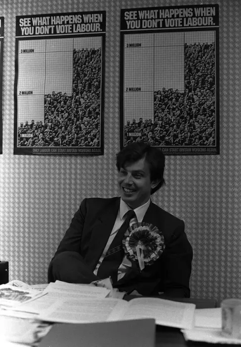 Framed Print : Beaconsfield By Election 1982, Tony Blair, Labour Party Candidate