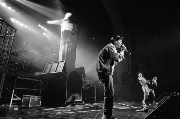 Framed Print : The Beastie Boys performing at Brixton Academy, London. 24th May 1987 Framed Print : The Beastie Boys performing at Brixton Academy, London. 24th May 1987