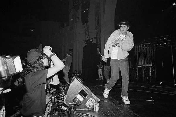 The Beastie Boys performing at Brixton Academy, London. Pictured