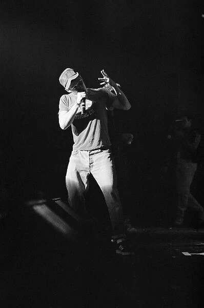 The Beastie Boys performing at Brixton Academy, London. Pictured, Adam Horovitz (Ad-Rock)