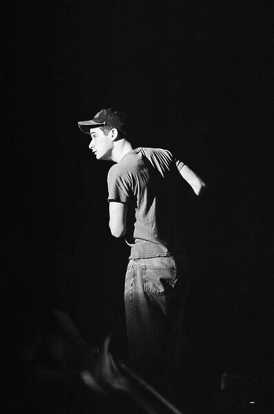 The Beastie Boys performing at Brixton Academy, London. Pictured, Adam Horovitz (Ad-Rock)