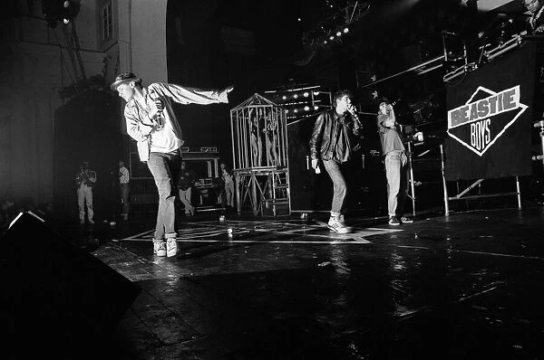 The Beastie Boys performing at Brixton Academy, London. 24th May 1987