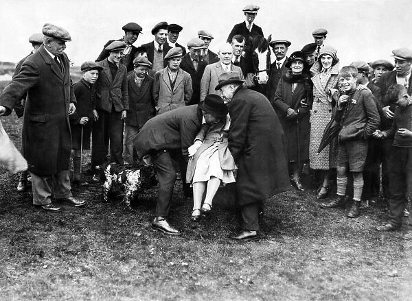 Beating the bounds, Newbiggin, Northumberland. 20th May 1931