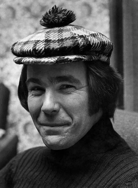 Beatle Jockey. Ron Atkinson photographed outside his Wested Home. December 1971 P017027