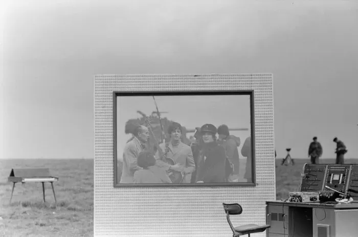 Framed Print : Beatle left out in the cold 3rd May 1965. Stranded on a desolate Knighton Framed Print : Beatle left out in the cold 3rd May 1965. Stranded on a desolate Knighton