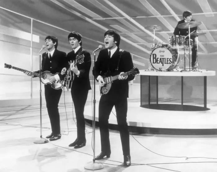 Framed Print : The Beatles in America - USA Tour 1964. The Beatles 1st live US performance Framed Print : The Beatles in America - USA Tour 1964. The Beatles 1st live US performance