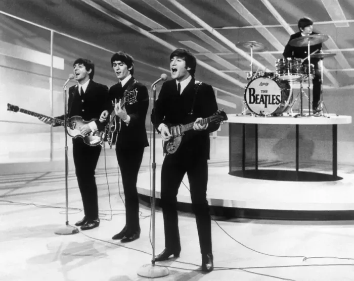 Framed Print : The Beatles in America - USA Tour 1964. The Beatles 1st live US performance on CBS Framed Print : The Beatles in America - USA Tour 1964. The Beatles 1st live US performance on CBS