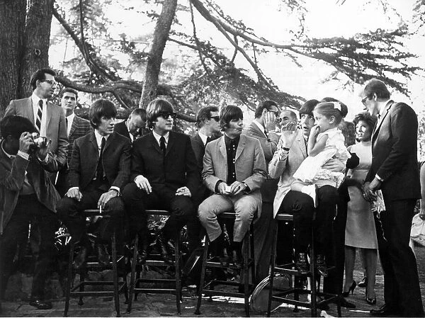 The Beatles attend reception organised by the Foundation against haemophilia