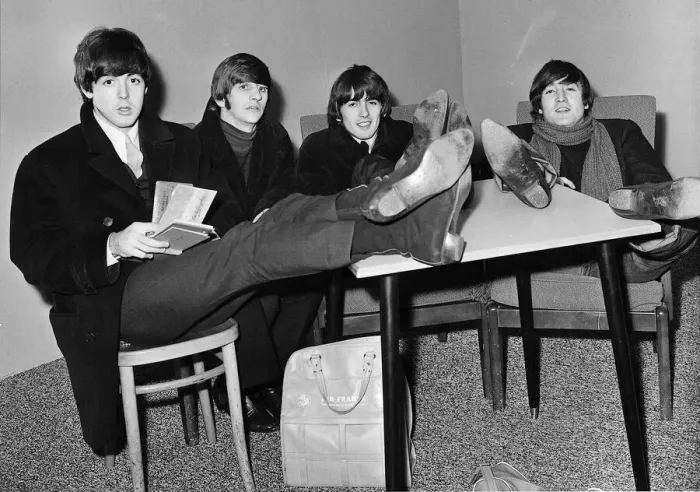 Framed Print : The Beatles backstage at the Kings Hall, Showgrounds Framed Print : The Beatles backstage at the Kings Hall, Showgrounds