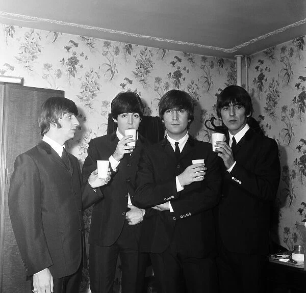 The Beatles in Birmingham for two Concerts at the Odeon, Birmingham, 1964 Autumn UK Tour