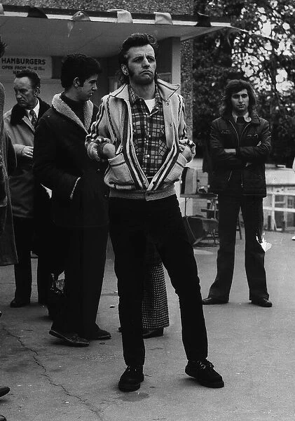 Former Beatles drummer Ringo Starr dressed in the late 50