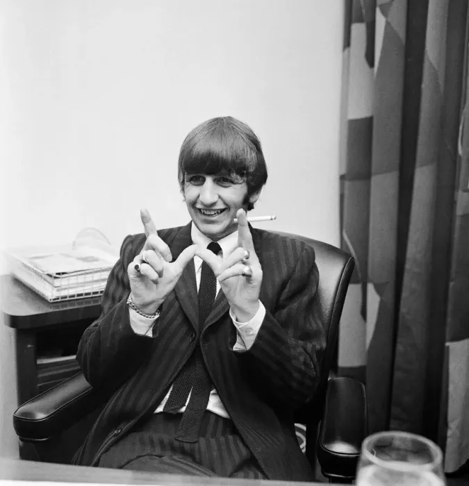 Framed Print : The Beatles drummer Ringo Starr is happy to speak to the press after the birth of his 8oz Framed Print : The Beatles drummer Ringo Starr is happy to speak to the press after the birth of his 8oz
