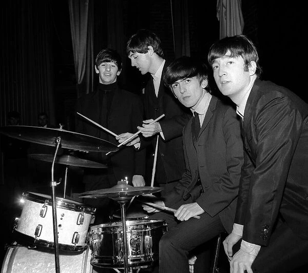 The Beatles in Exeter November 1963 L-R: Ringo Starr, Paul McCartney