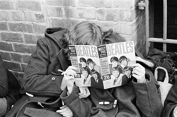 Beatles fans queue for tickets in Newcastle Upon Tyne. 21st November 1963