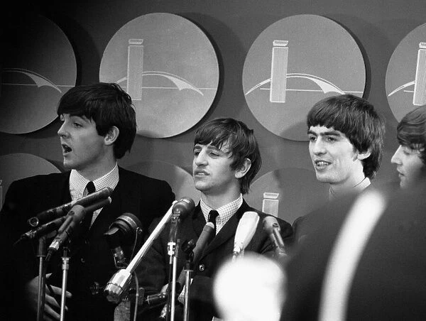 The Beatles February 1964 Paul McCartney, Ringo Starr
