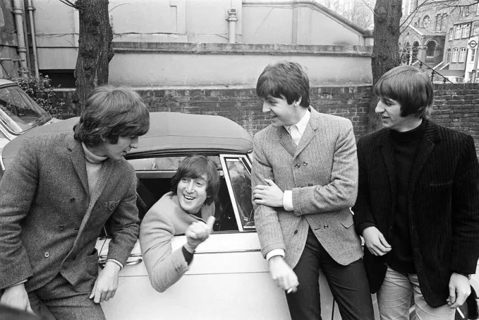 Framed Print : The Beatles February 1965 John Lennon passes his driving test Framed Print : The Beatles February 1965 John Lennon passes his driving test