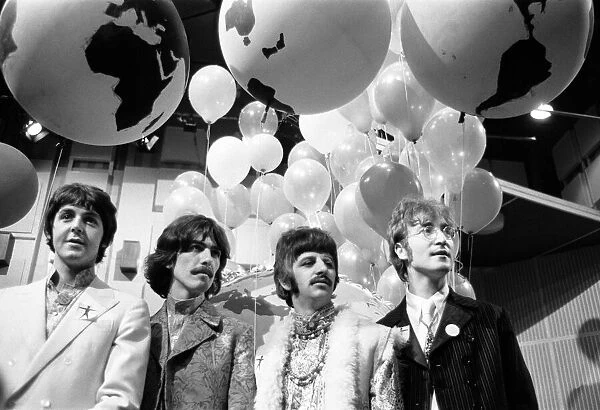 Beatles files 1967 The beatles during Our world broadcast Our World TV Show