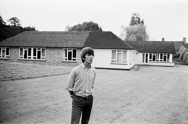 The Beatles George harrison at home in Esher 17th July 1964