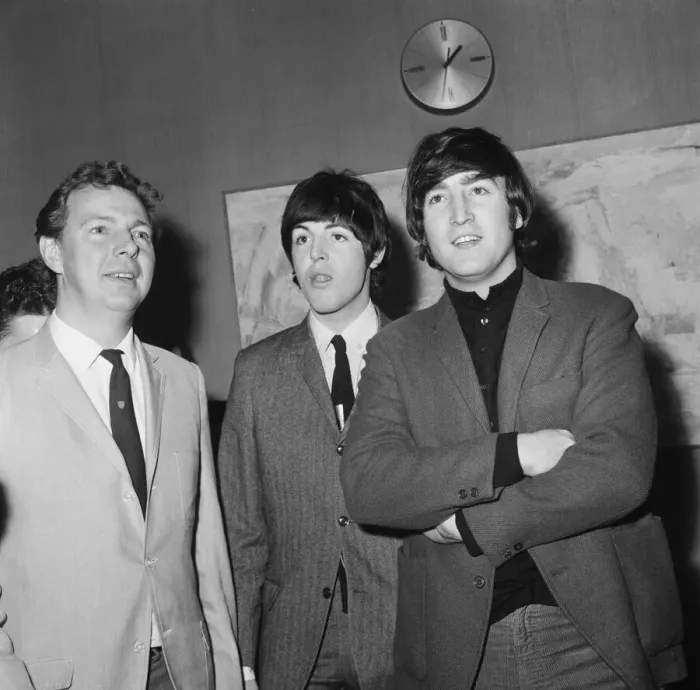Framed Print : The Beatles at Granada Television Studios, Manchester for filming of `The Music Of Framed Print : The Beatles at Granada Television Studios, Manchester for filming of `The Music Of