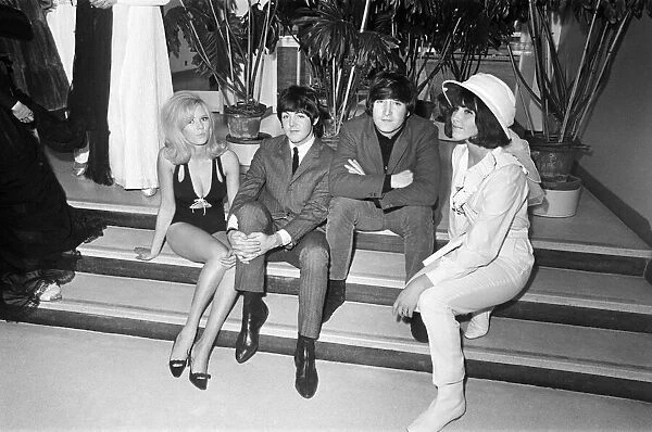 The Beatles at Granada Television Studios, Manchester for filming of `The Music Of