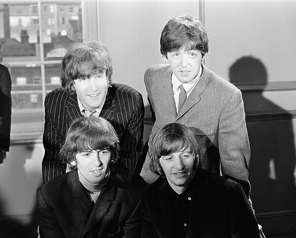 The Beatles hold a news press conference after it was released, this morning