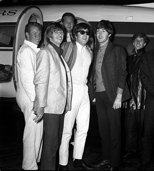 The Beatles July 1964 The Beatles arriving at Blackpool Airport
