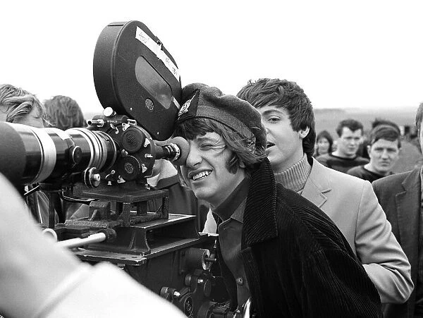 The Beatles May 1965 Ringo Starr behind the camera during the filming of '