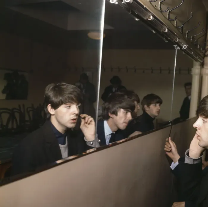 Framed Print : The Beatles at the De Montfort Hall in Leicester 10 October 1964