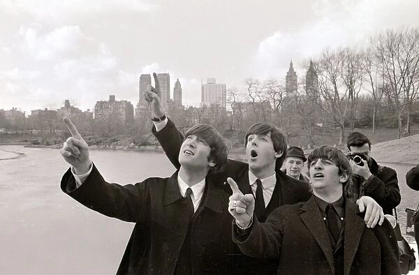 The Beatles in New York City February 1964 L-R John Lennon Paul McCartney