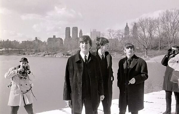 The Beatles in New York City February 1964 L-R John Lennon Paul McCartney
