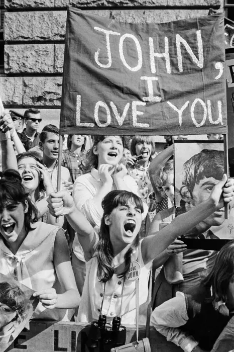 Framed Print : The Beatles in New York City, on their North American Tour ahead of their concert to be Framed Print : The Beatles in New York City, on their North American Tour ahead of their concert to be