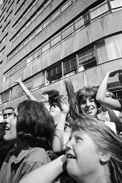 Framed Print : The Beatles in New York City, on their North American Tour ahead of their concert to be Framed Print : The Beatles in New York City, on their North American Tour ahead of their concert to be