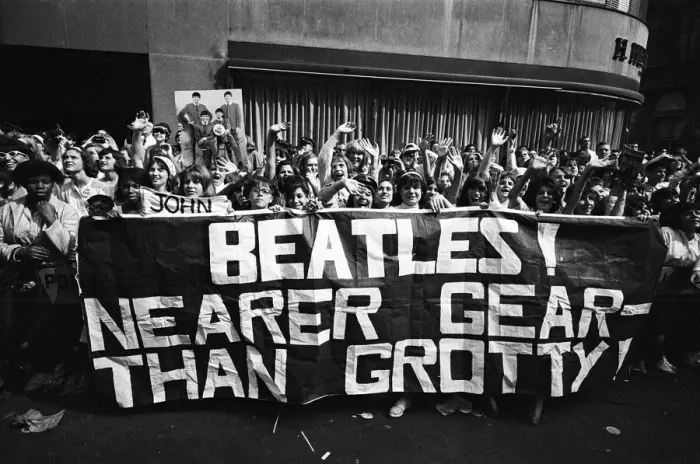 Framed Print : The Beatles in New York City, on their North American Tour ahead of their concert to be Framed Print : The Beatles in New York City, on their North American Tour ahead of their concert to be