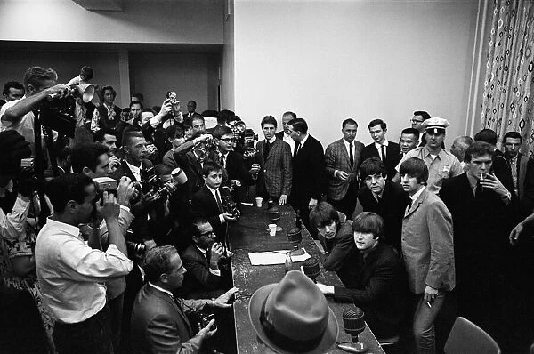 The Beatles, news press conference ahead of Concert at the Convention Hall, Atlantic City