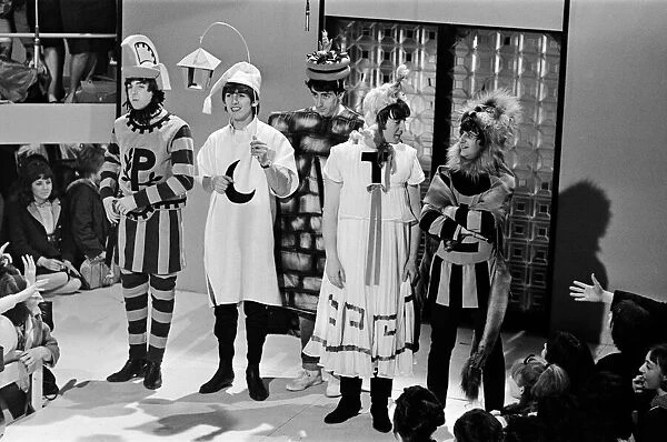 The Beatles performing at TV spectacular Around the Beatles at Rediffusion