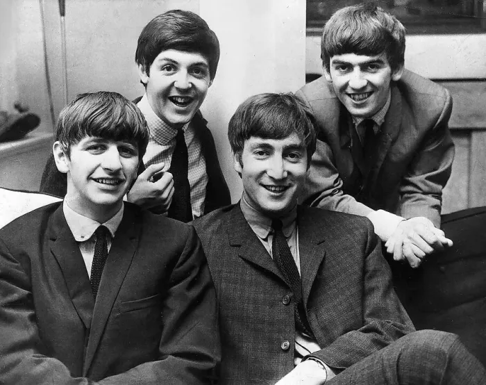 Framed Print : The Beatles pictured at the London residence of Daily Mirror Framed Print : The Beatles pictured at the London residence of Daily Mirror