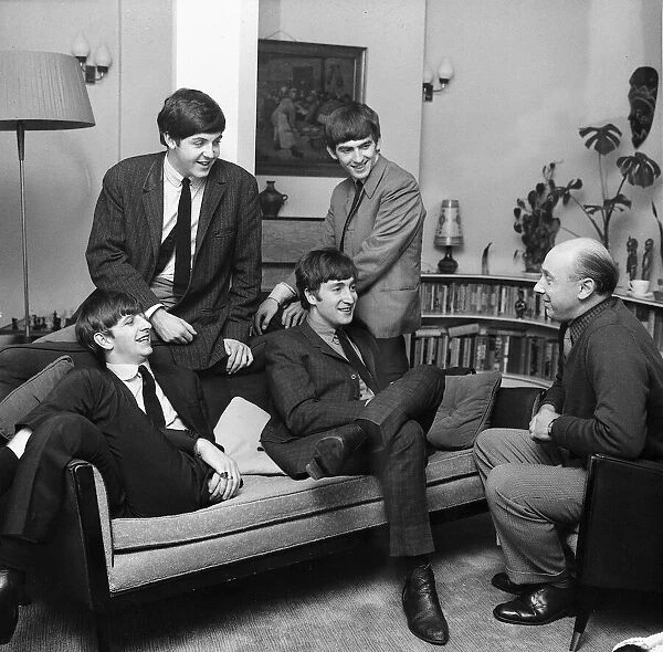 The Beatles pictured at the London residence of 'Daily Mirror'