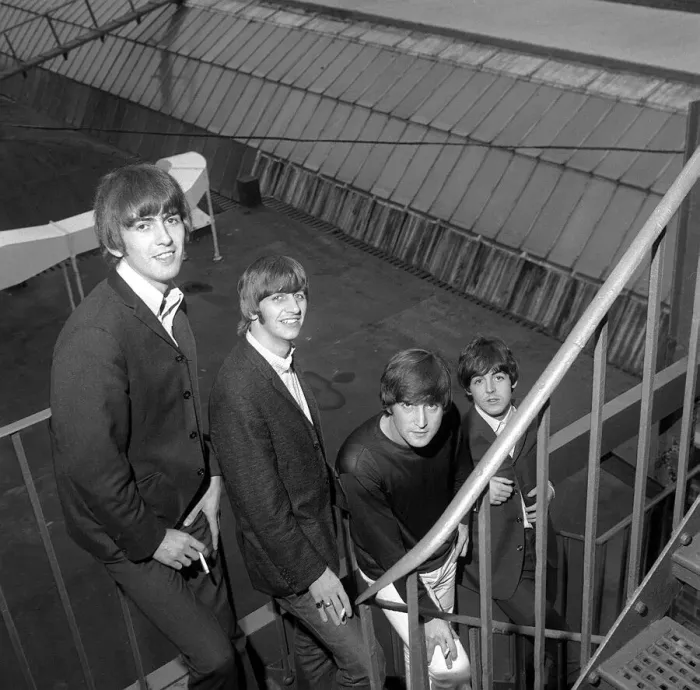 Framed Print : The Beatles before playing the Opera House Blackpool 16 August 1964 Left to right Framed Print : The Beatles before playing the Opera House Blackpool 16 August 1964 Left to right